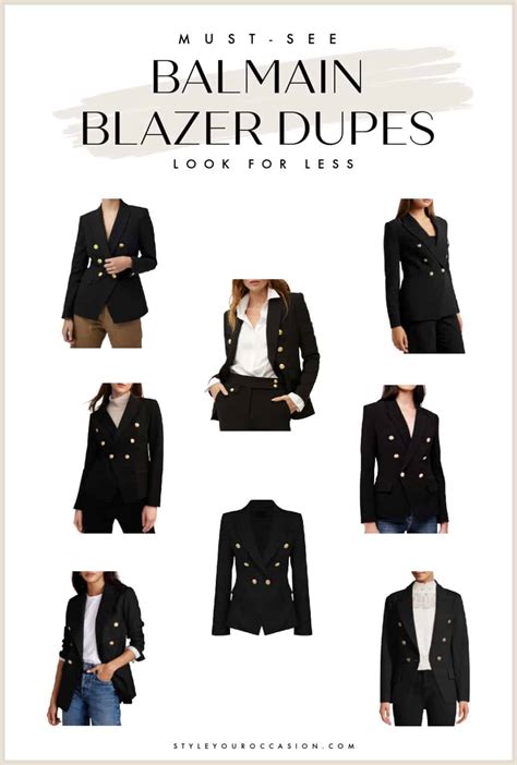 balmain blazer dupe designer